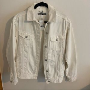 Topshop White Denim Jacket